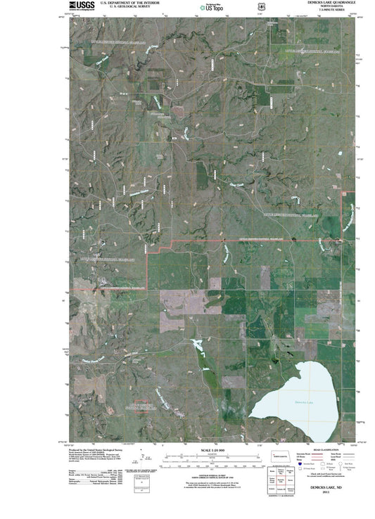 2011 Demicks Lake, ND - North Dakota - USGS Topographic Map