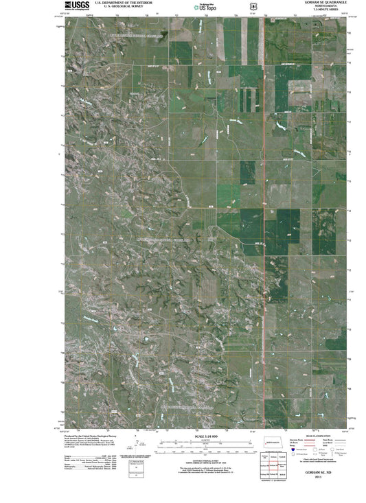 2011 Gorham, ND - North Dakota - USGS Topographic Map v3