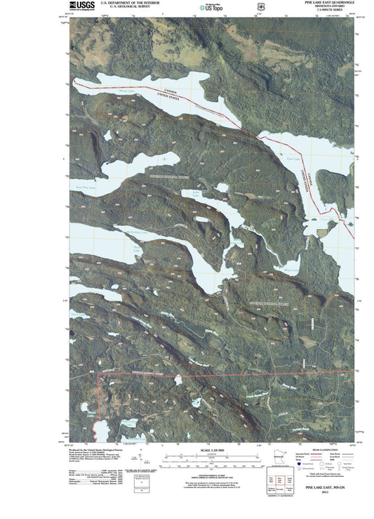 2011 Pine Lake East, MN - Minnesota - USGS Topographic Map