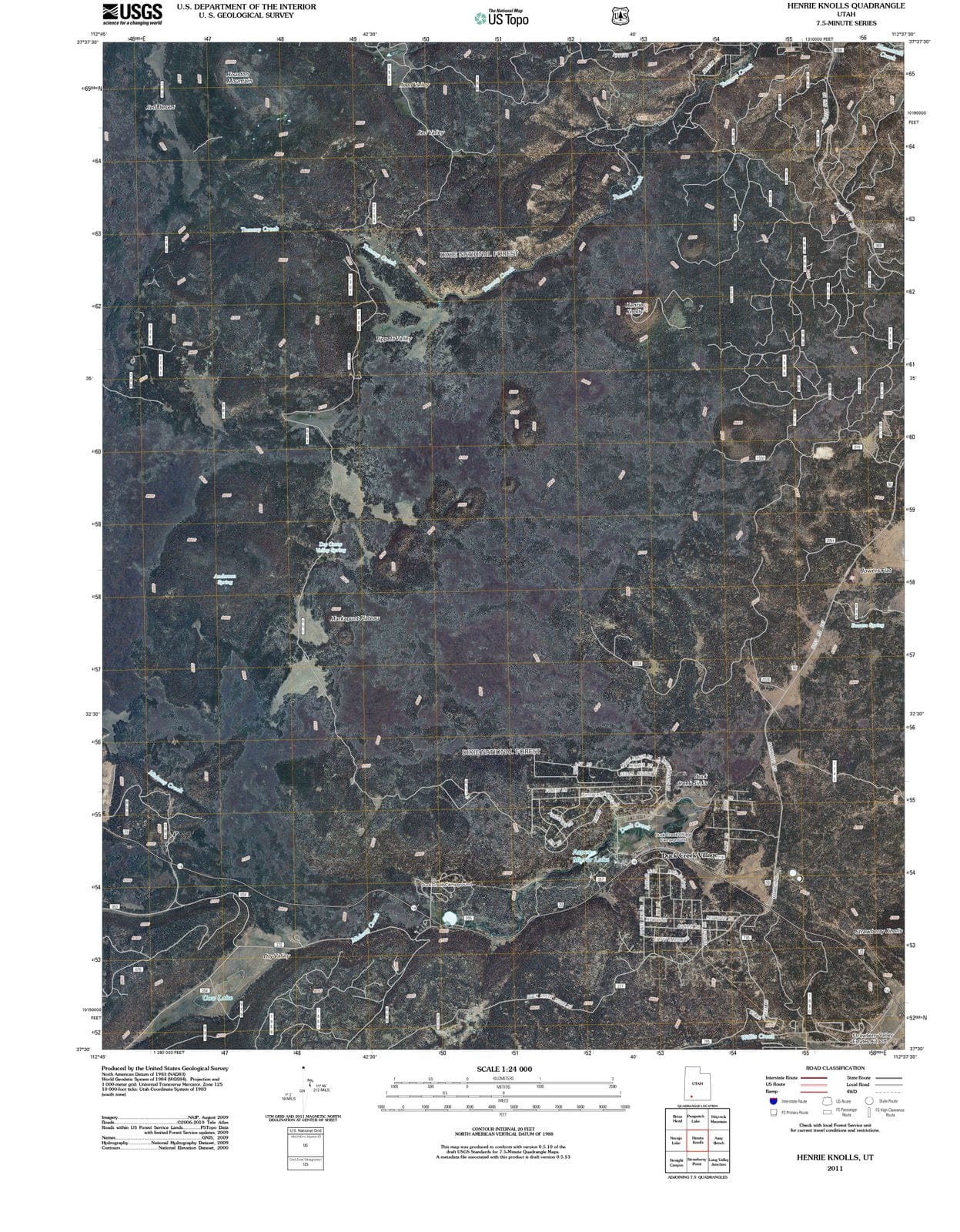 2011 Henrie Knolls, UT - Utah - USGS Topographic Map
