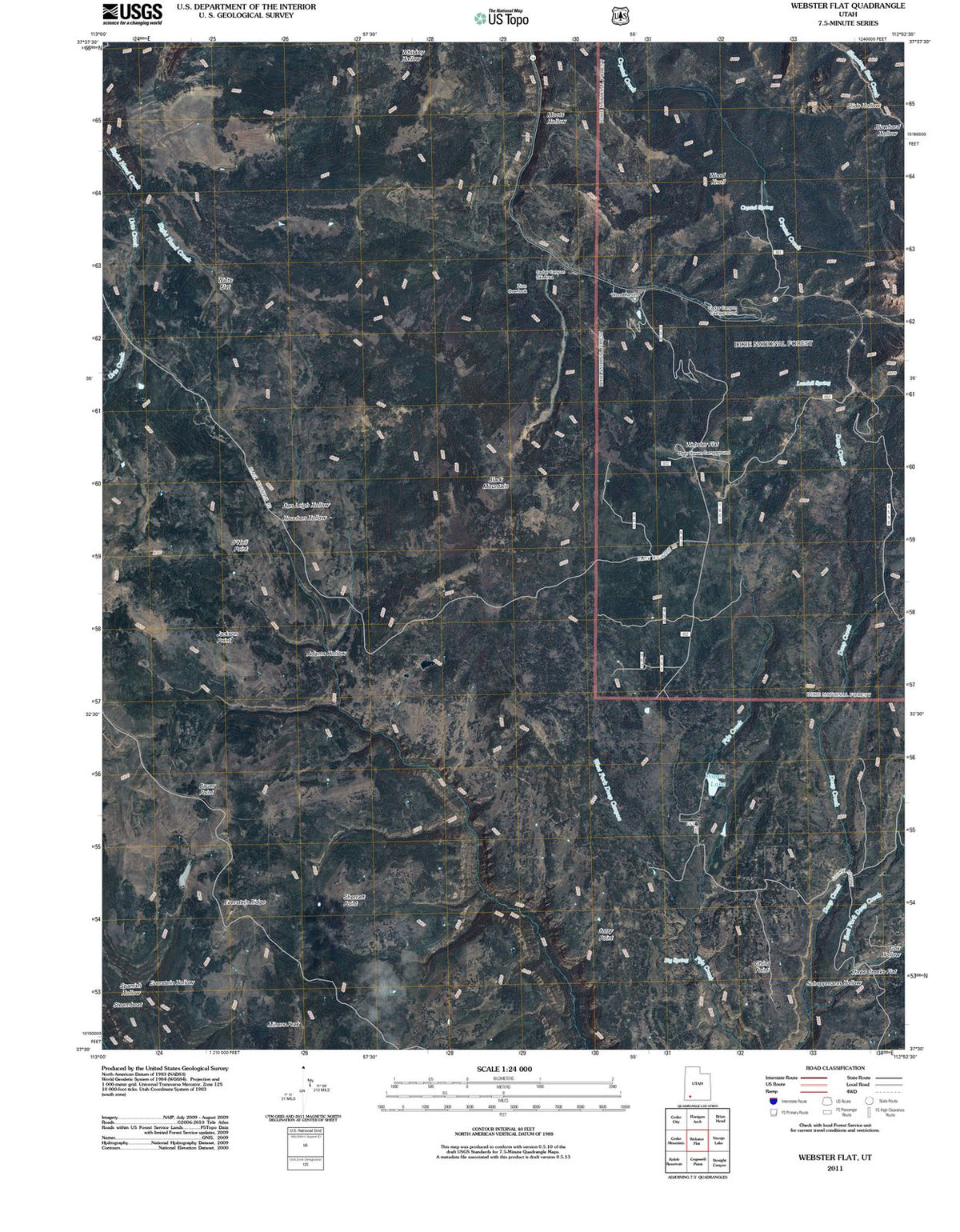2011 Webster Flat, UT - Utah - USGS Topographic Map