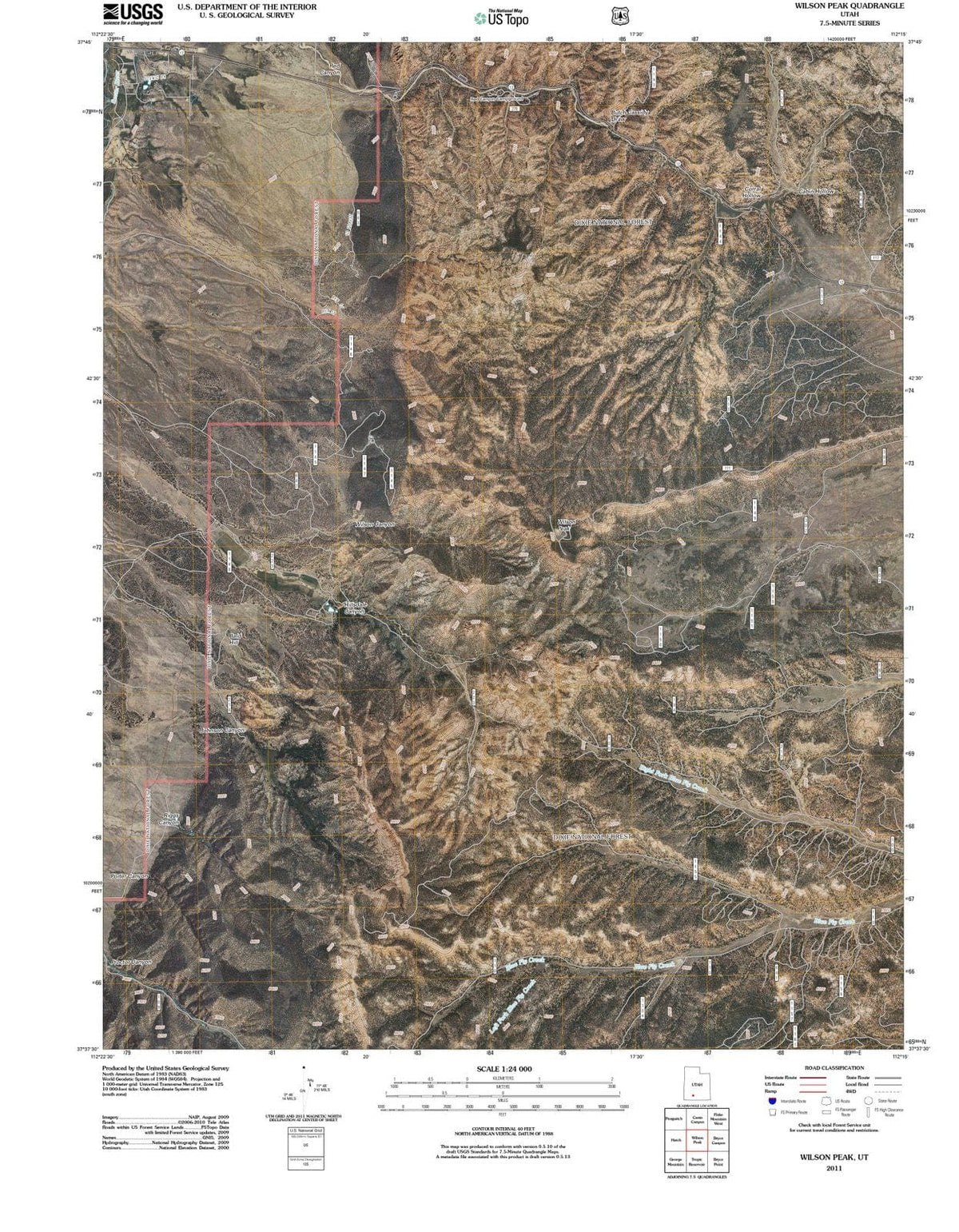 2011 Wilson Peak, UT - Utah - USGS Topographic Map