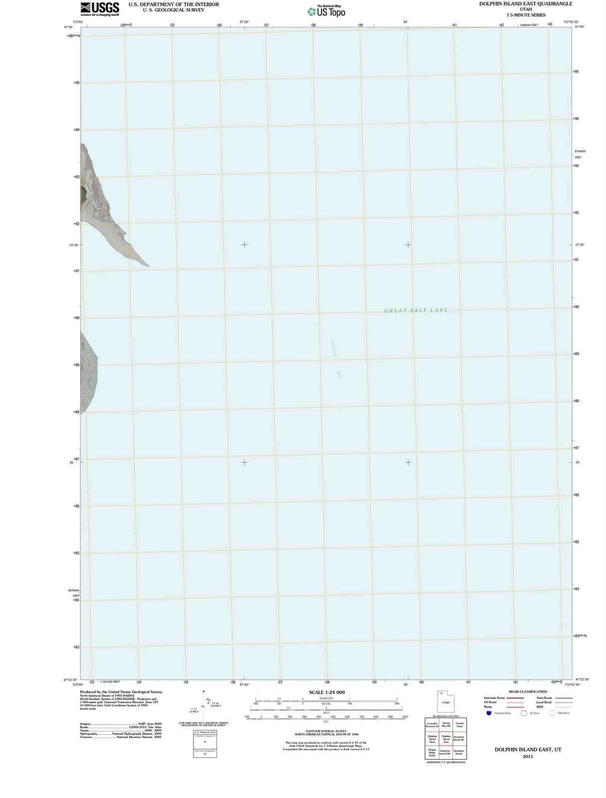 2011 Dolphin Island East, UT - Utah - USGS Topographic Map