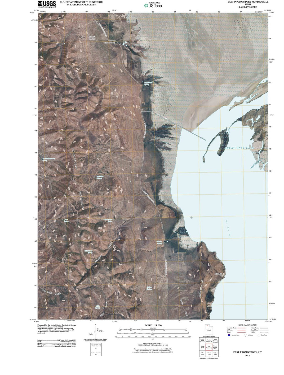 2011 East Promontory, UT - Utah - USGS Topographic Map