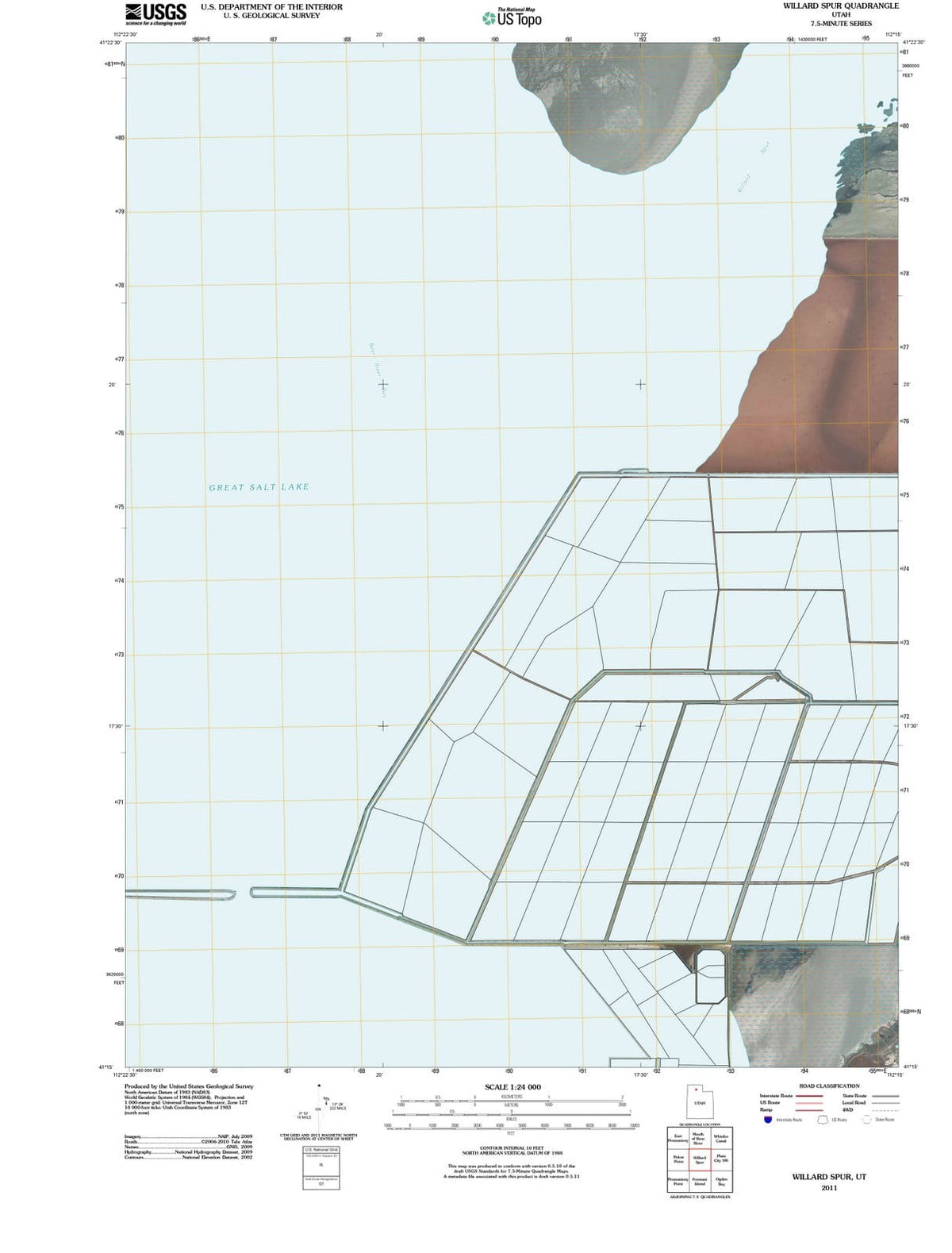 2011 Willard Spur, UT - Utah - USGS Topographic Map