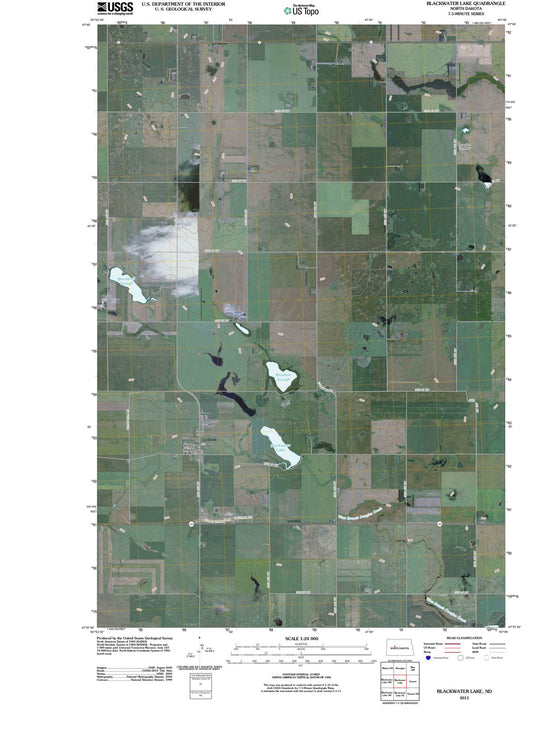 2011 Blackwater Lake, ND - North Dakota - USGS Topographic Map