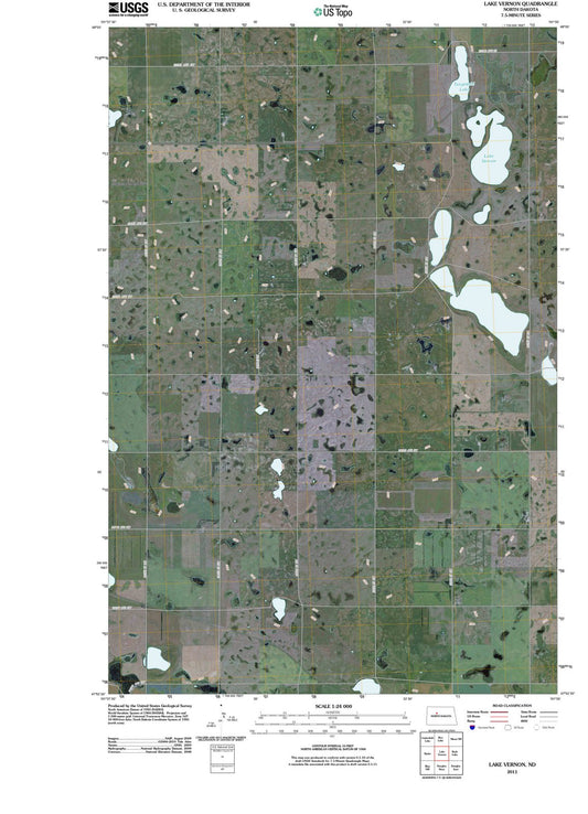 2011 Lake Vernon, ND - North Dakota - USGS Topographic Map
