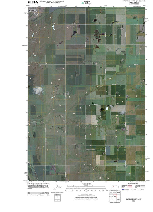 2011 Riverdale South, ND - North Dakota - USGS Topographic Map