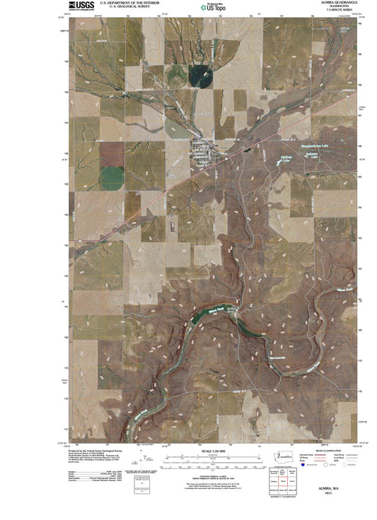 2011 Almira, WA - Washington - USGS Topographic Map