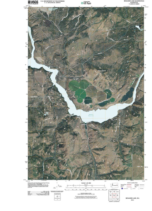 2011 Benjamin Lake, WA - Washington - USGS Topographic Map