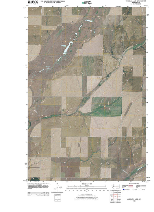 2011 Cormana Lake, WA - Washington - USGS Topographic Map