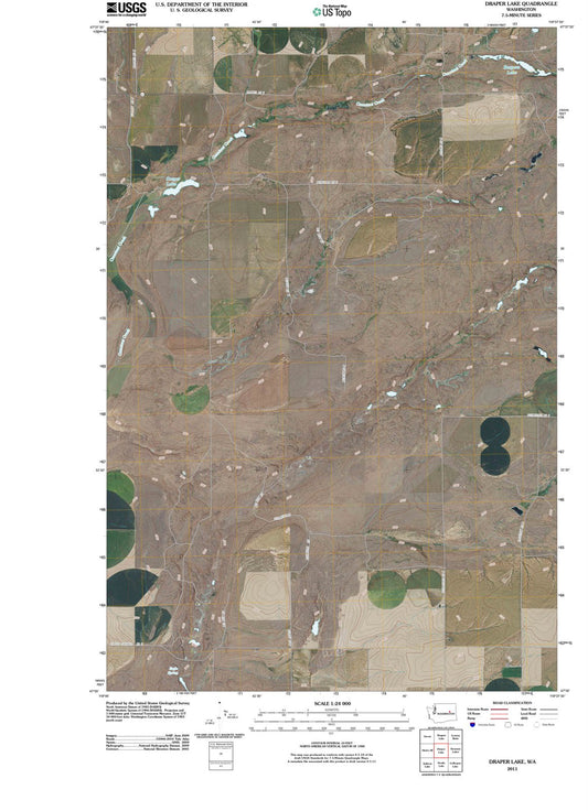 2011 Draper Lake, WA - Washington - USGS Topographic Map