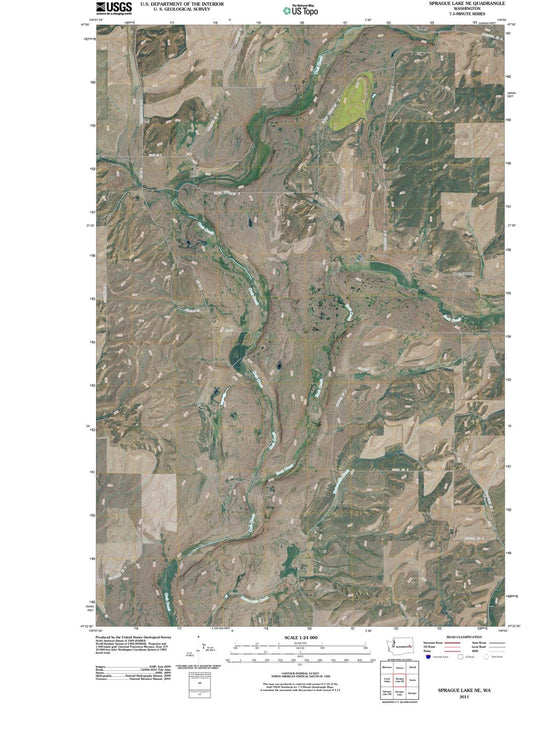 2011 Sprague Lake, WA - Washington - USGS Topographic Map