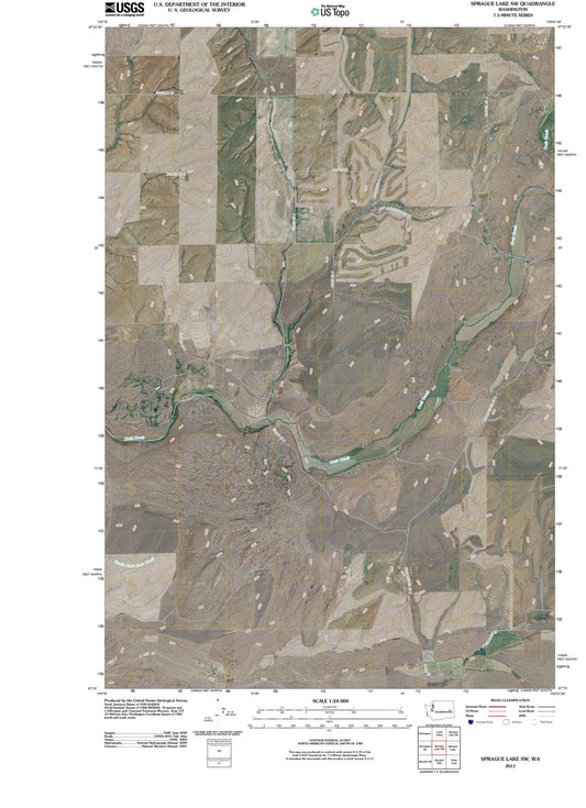 2011 Sprague Lake, WA - Washington - USGS Topographic Map v2