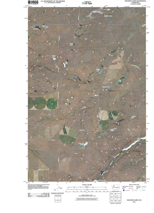 2011 Swanson Lakes, WA - Washington - USGS Topographic Map