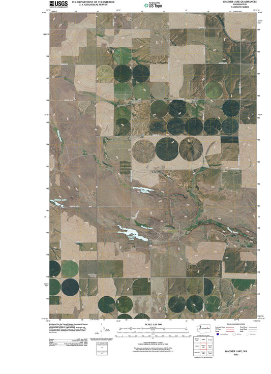 2011 Wagner Lake, WA - Washington - USGS Topographic Map