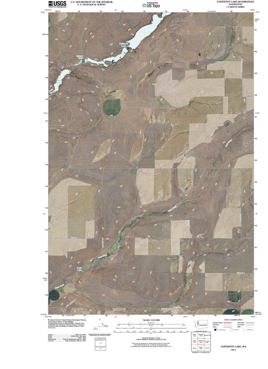 2011 Coffeepot Lake, WA - Washington - USGS Topographic Map