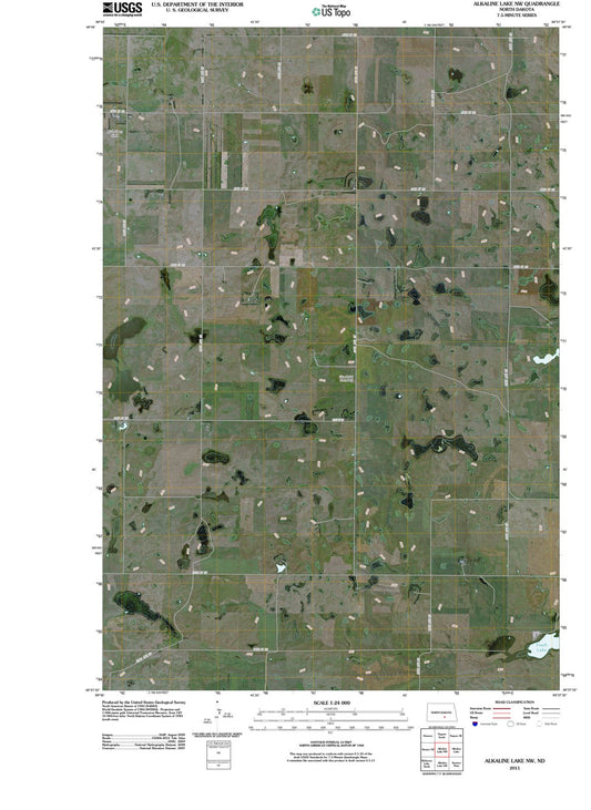 2011 Alkaline Lake, ND - North Dakota - USGS Topographic Map v3