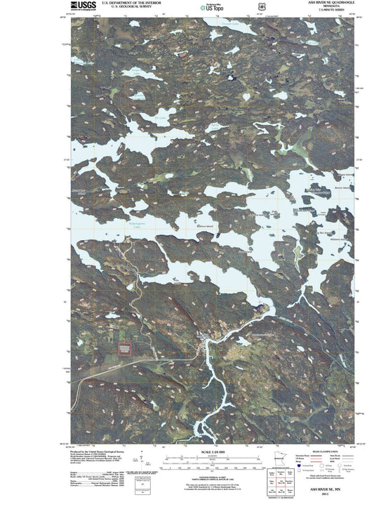 2011 Ash River, MN - Minnesota - USGS Topographic Map