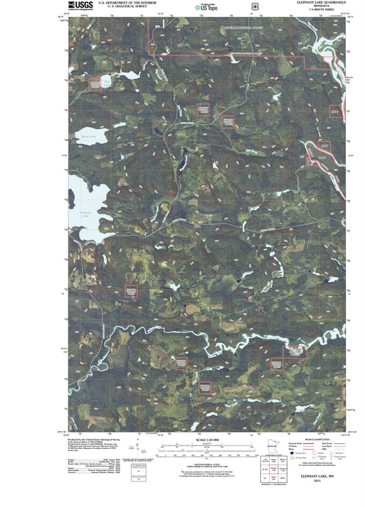 2011 Elephant Lake, MN - Minnesota - USGS Topographic Map