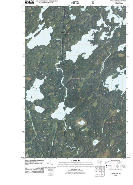 2011 Lake Agnes, MN - Minnesota - USGS Topographic Map