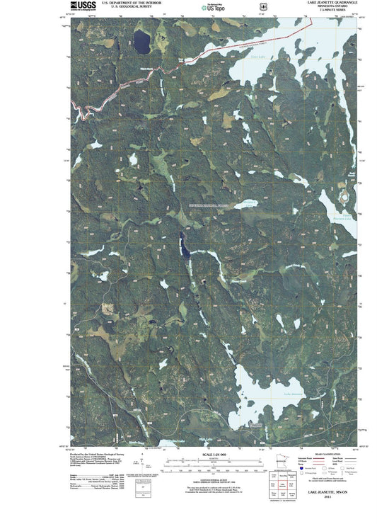 2011 Lake Jeanette, MN - Minnesota - USGS Topographic Map
