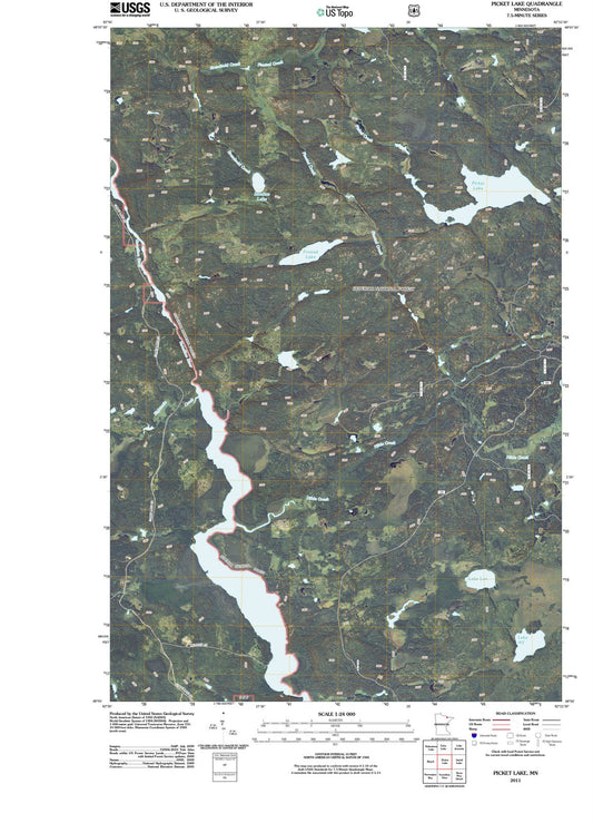 2011 Picket Lake, MN - Minnesota - USGS Topographic Map