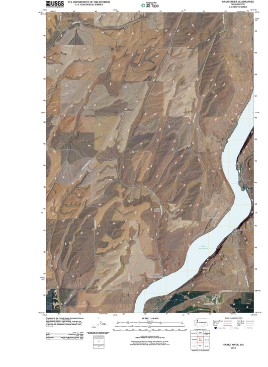 2011 Snake River, WA - Washington - USGS Topographic Map