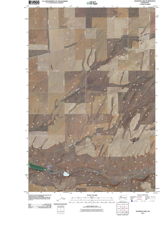 2011 Sulphur Lake, WA - Washington - USGS Topographic Map