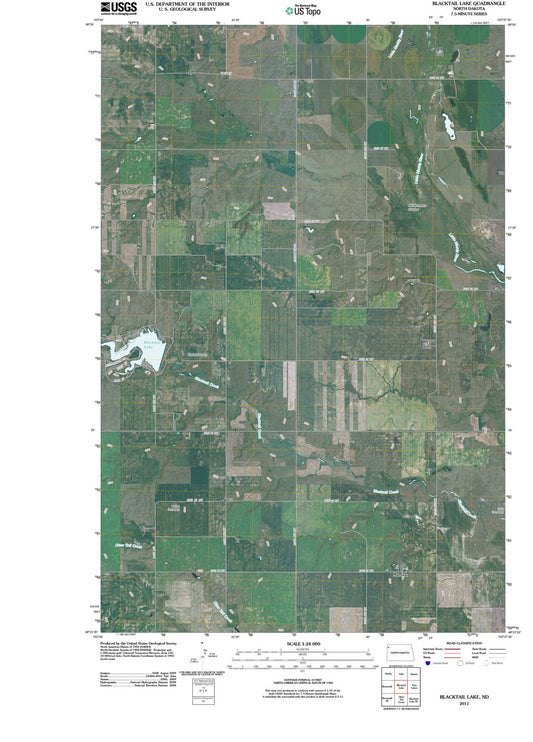 2011 Blacktail Lake, ND - North Dakota - USGS Topographic Map