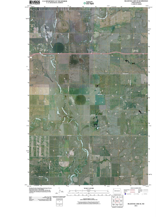 2011 Blacktail Lake, ND - North Dakota - USGS Topographic Map v2