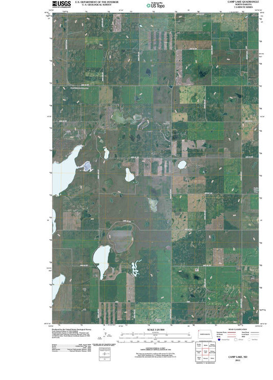 2011 Camp Lake, ND - North Dakota - USGS Topographic Map