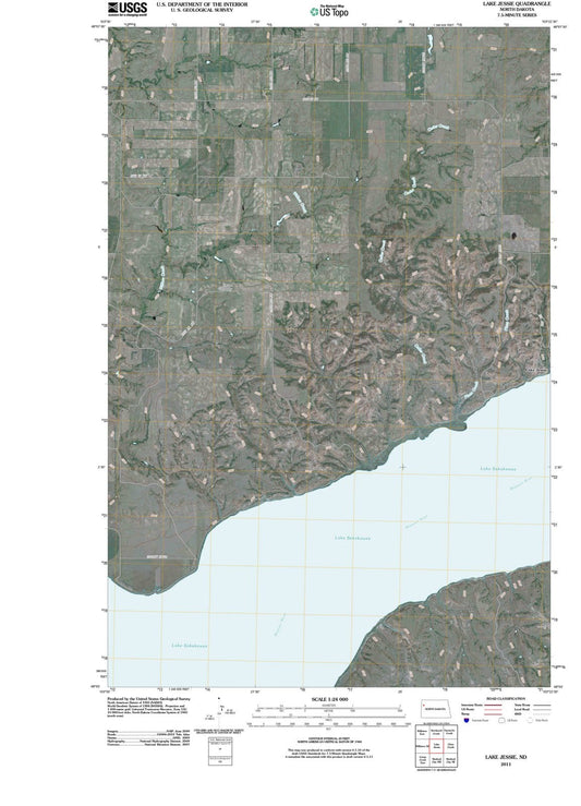 2011 Lake Jessie, ND - North Dakota - USGS Topographic Map