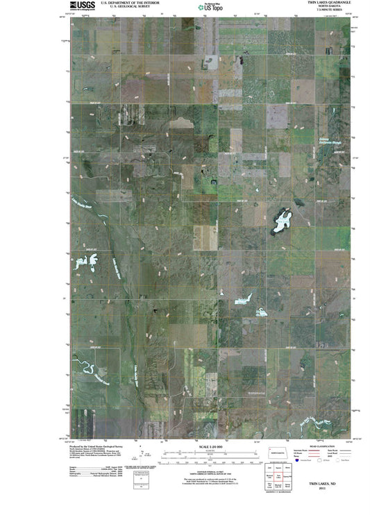 2011 Twin Lakes, ND - North Dakota - USGS Topographic Map