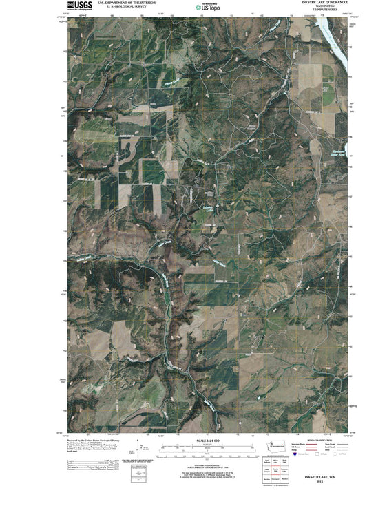 2011 Inkster Lake, WA - Washington - USGS Topographic Map