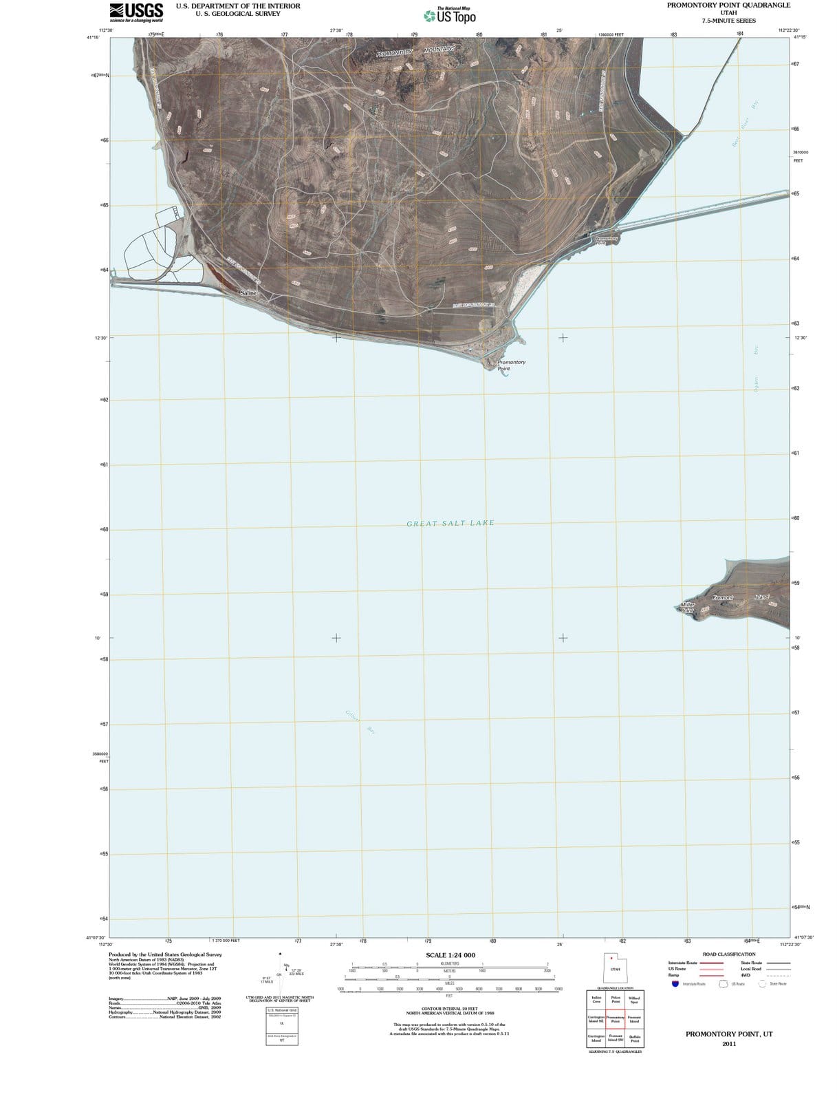2011 Promontory Point, UT - Utah - USGS Topographic Map