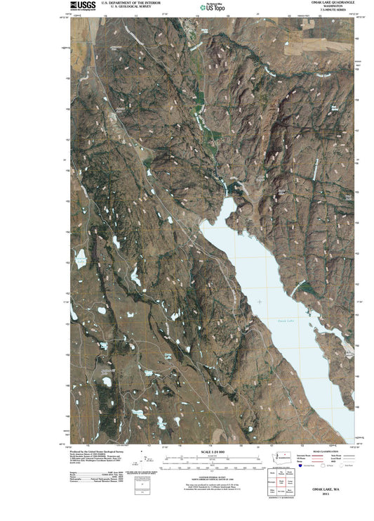 2011 Omak Lake, WA - Washington - USGS Topographic Map