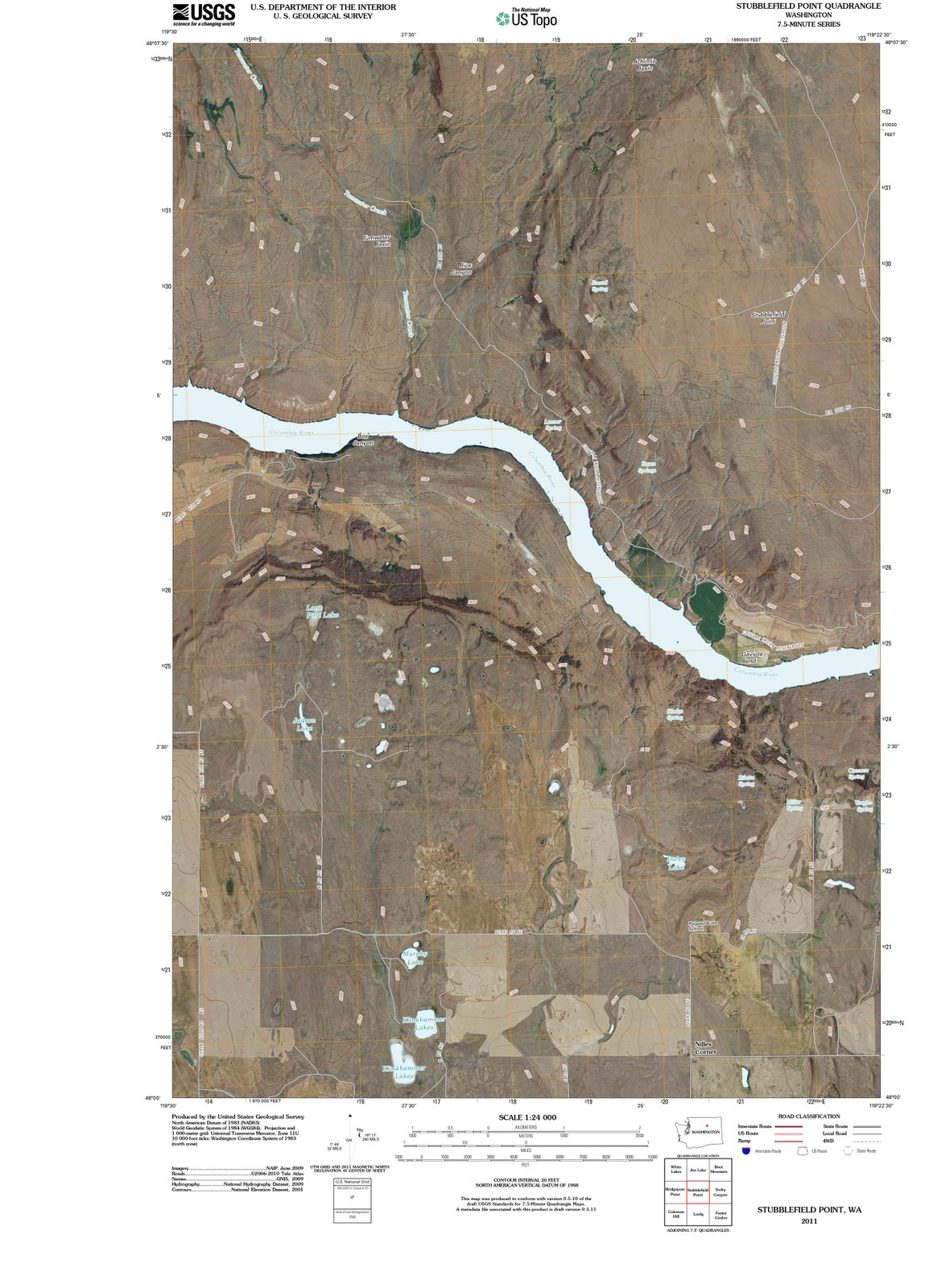 2011 Stubblefield Point, WA - Washington - USGS Topographic Map