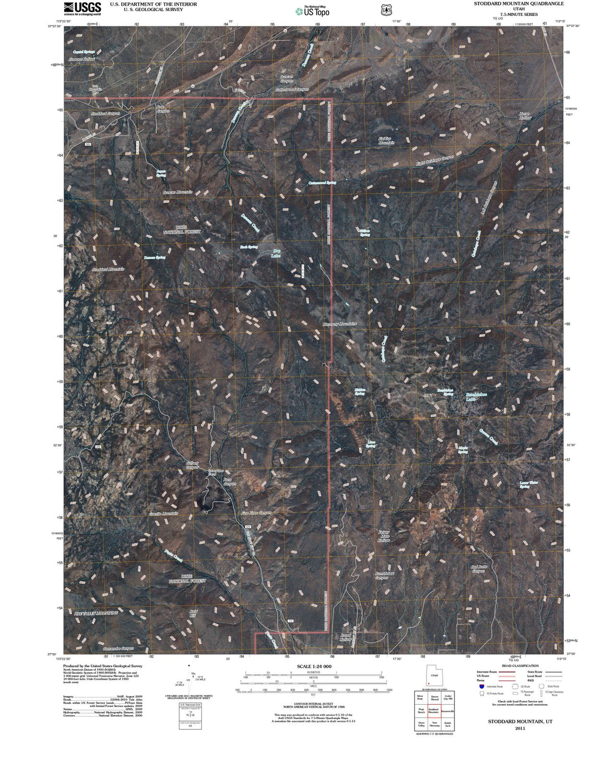 2011 Stoddard Mountain, UT - Utah - USGS Topographic Map
