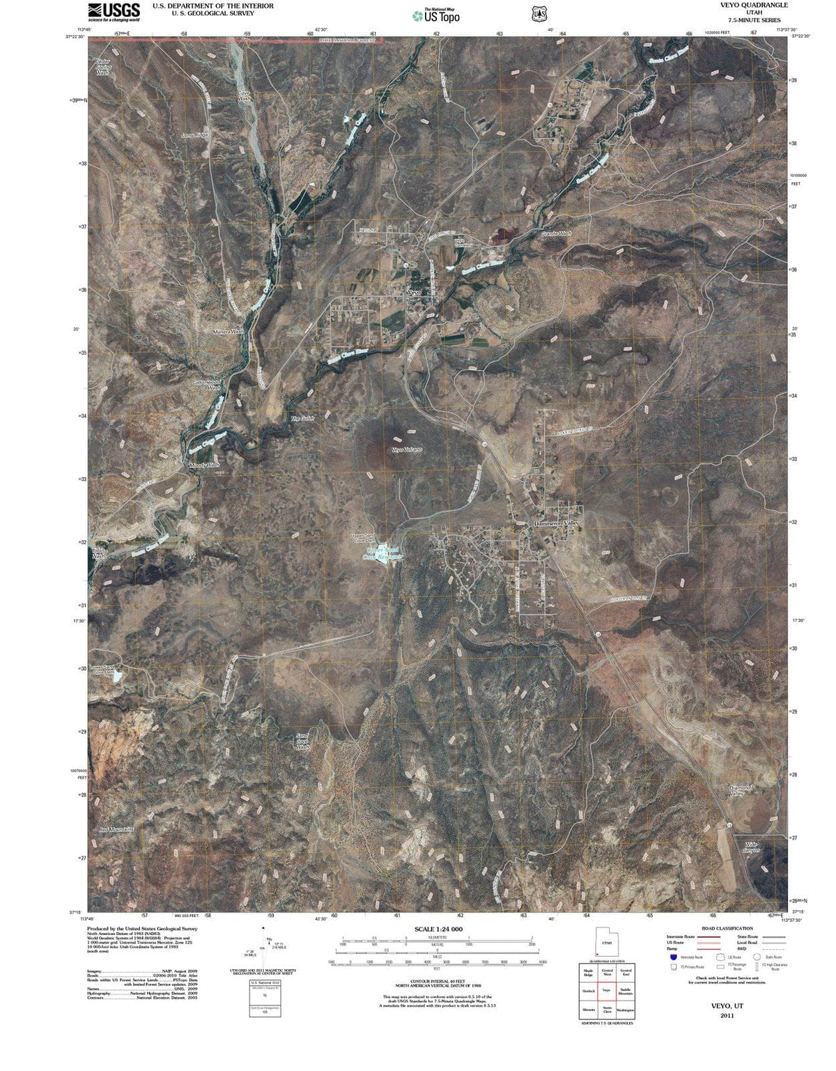 2011 Veyo, UT - Utah - USGS Topographic Map