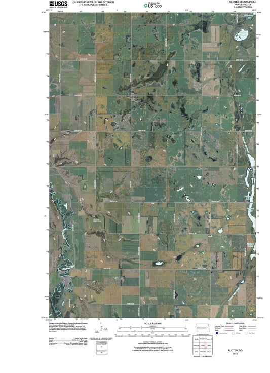 2011 Kloten, ND - North Dakota - USGS Topographic Map
