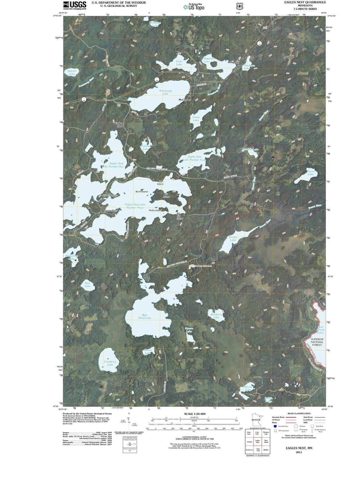 2011 Eaglesst, MN - Minnesota - USGS Topographic Map