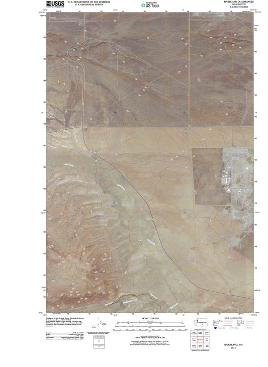 2011 Riverland, WA - Washington - USGS Topographic Map