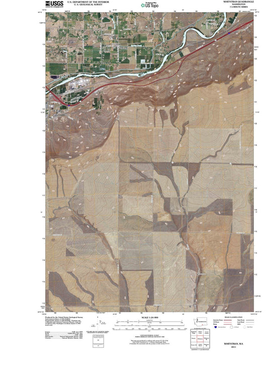2011 Whitstran, WA - Washington - USGS Topographic Map