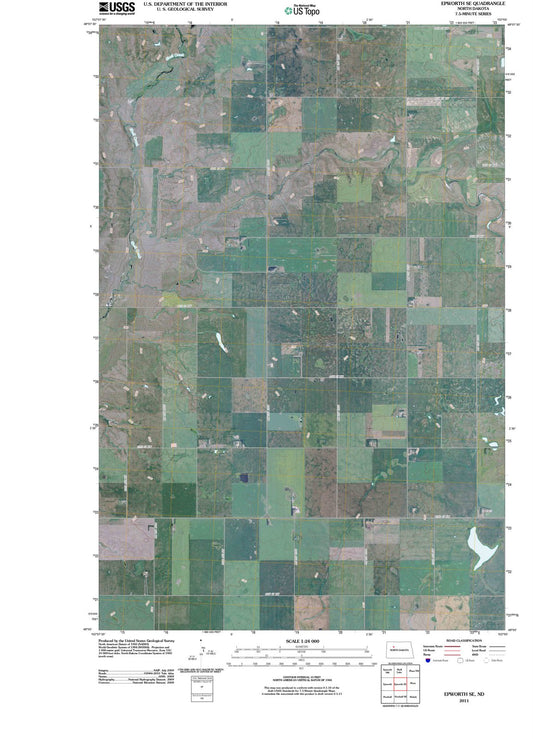 2011 Epworth, ND - North Dakota - USGS Topographic Map v3