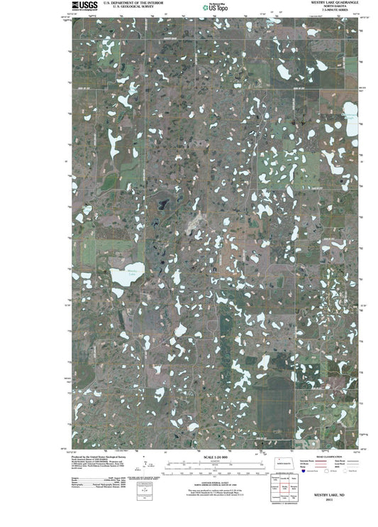 2011 Westby Lake, ND - North Dakota - USGS Topographic Map