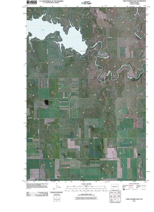 2011 Lake Tschida East, ND - North Dakota - USGS Topographic Map