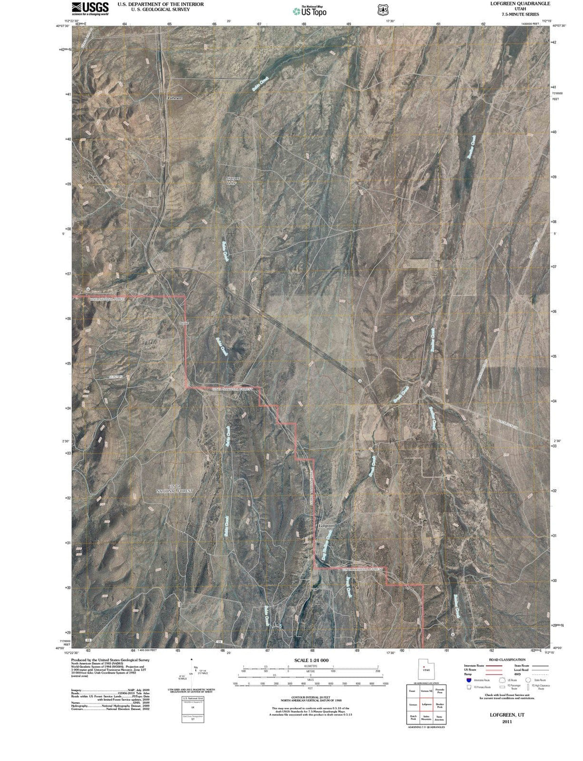 2011 Lofgreen, UT - Utah - USGS Topographic Map