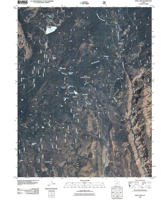 2011 Posy Lake, UT - Utah - USGS Topographic Map