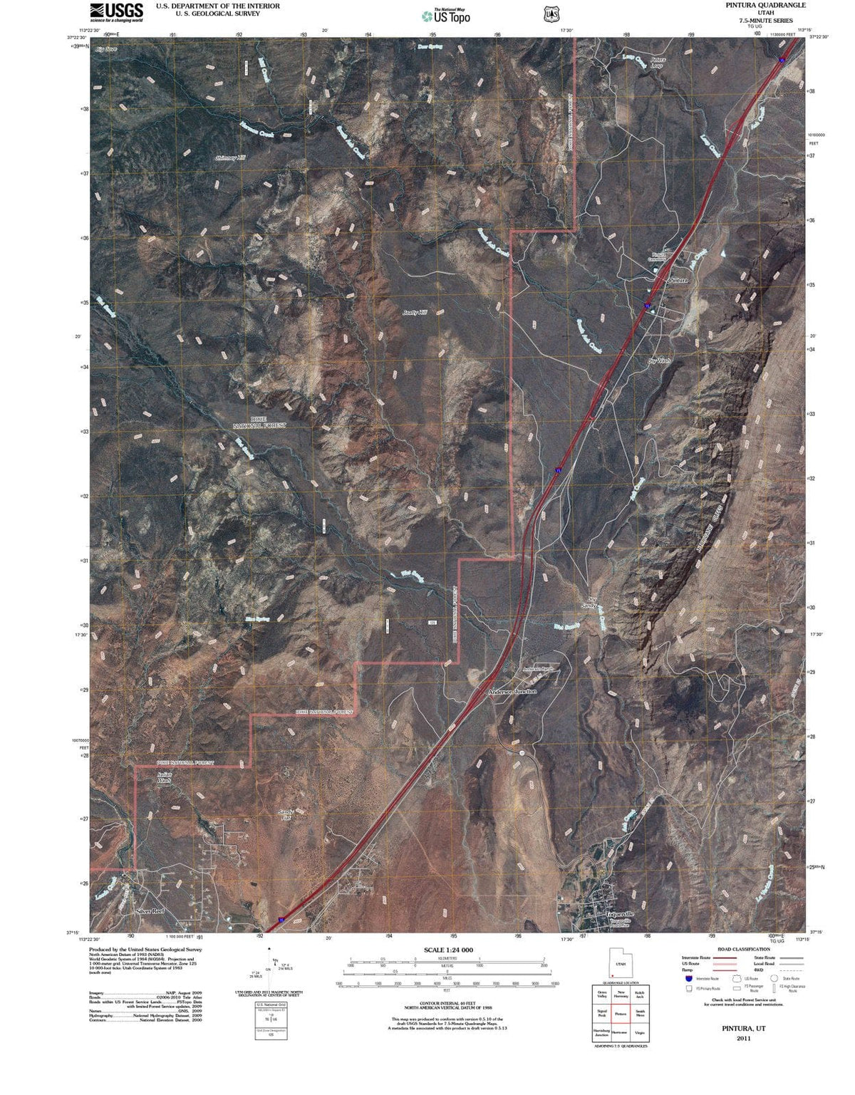 2011 Pintura, UT - Utah - USGS Topographic Map